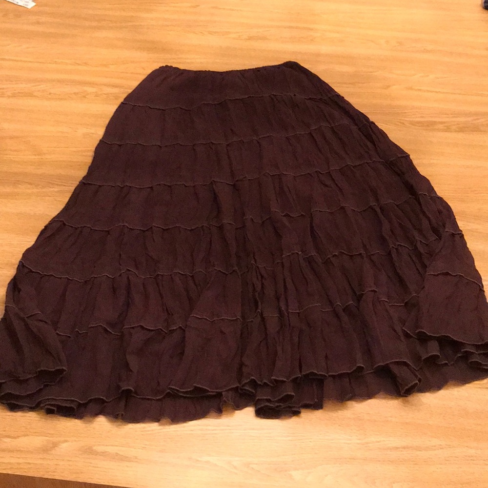 Tiered maxi skirt